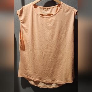 ZYIA Orange Cap Sleeve Muscle Tee